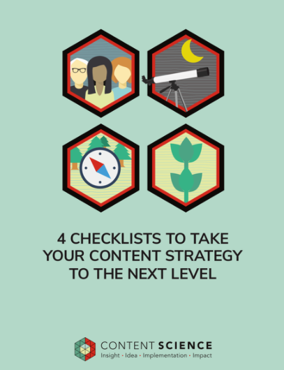 4 content strategy checklists
