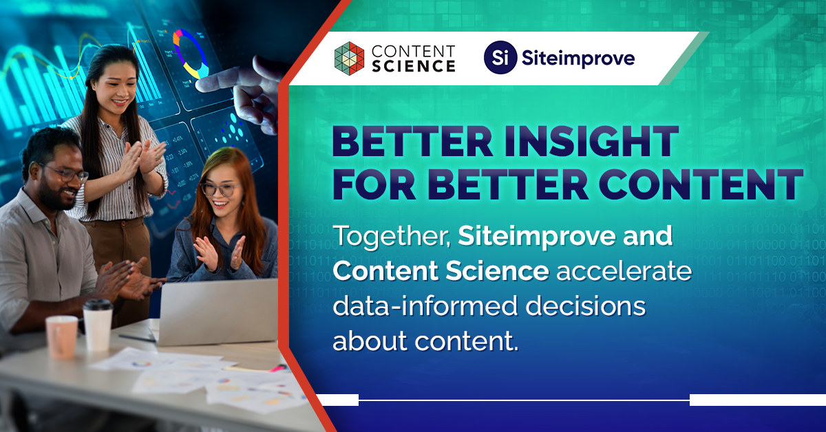 Content Science and Siteimprove logos